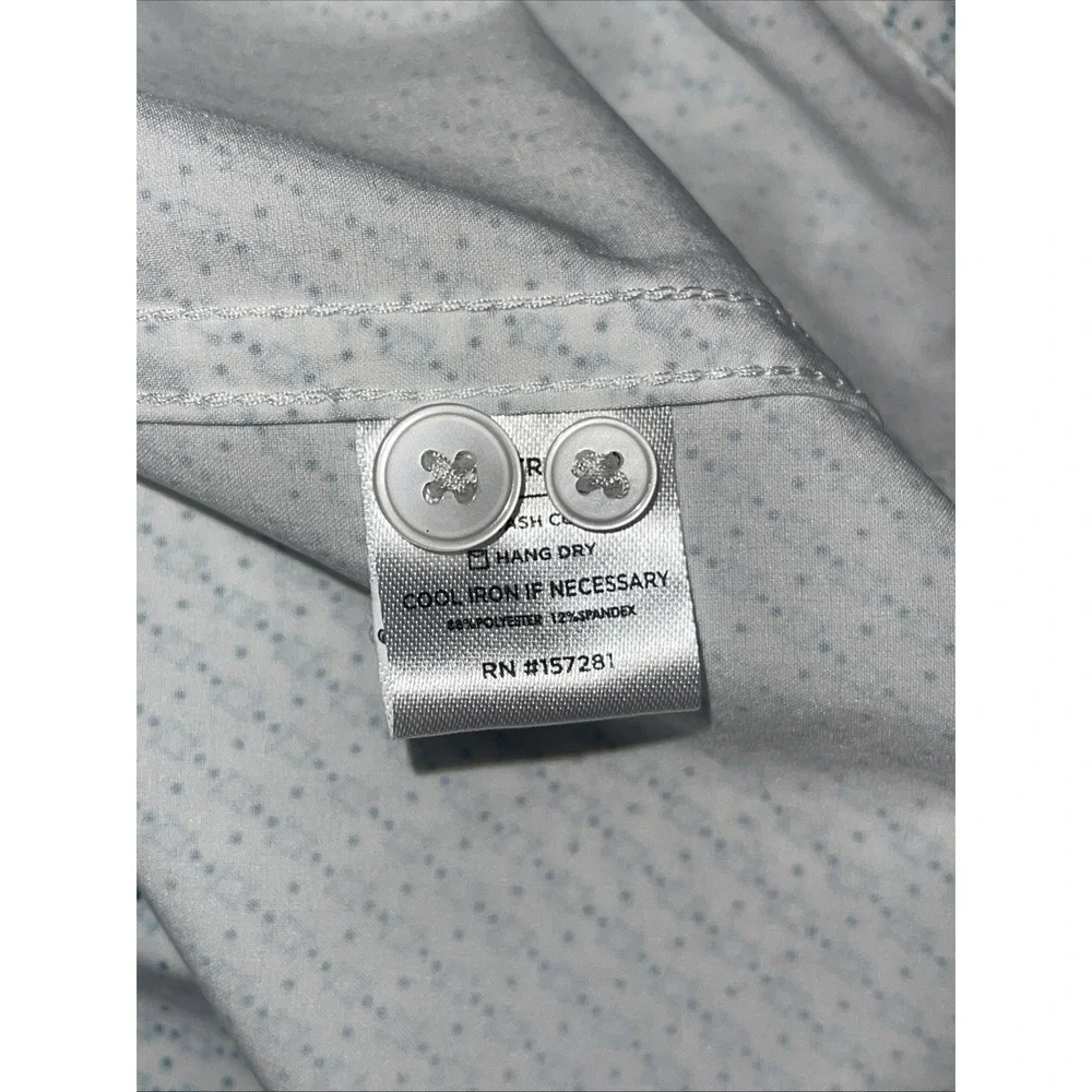 Mizzen + Main Leeward Antimicrobial Performance Silvadur Shirt Men L Classic - Picture 5 of 8